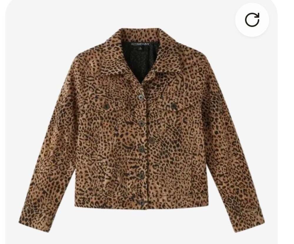 Monterey Bay Women's Leopard Print Cropped Jacket Size 8P